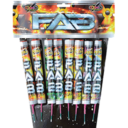 Famk Rockets Fab Rocket Pack - 8 pce | The Original Fireworks Warehouse